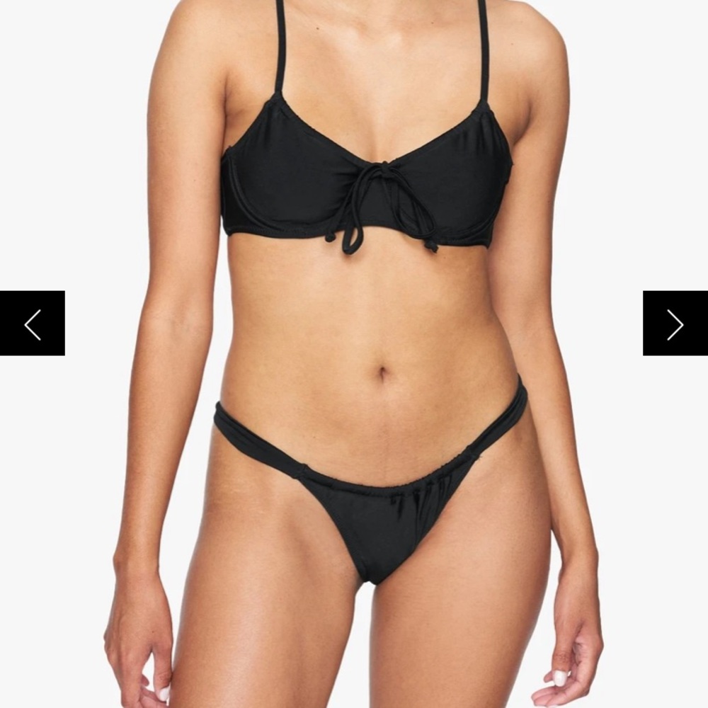 NWT Kendall & Kylie Bikinis Black Size S Vacation Resort Swimwear